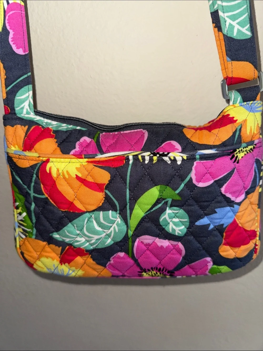 Vera Bradley Floral Crossbody in Multi-Color (Green, Yellow, Pink, Orange)